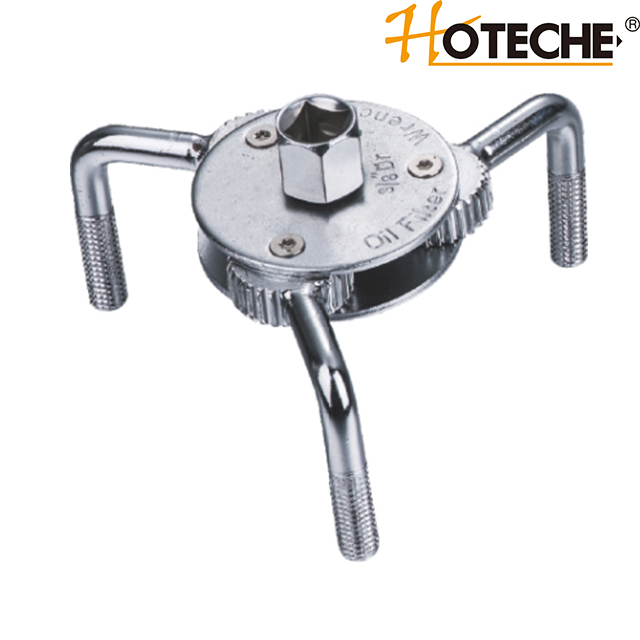 Llave de filtro de aceite bidireccional de 3 mordazas