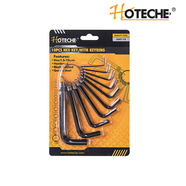 10PCS HEX KEY SET CON LLAVERO